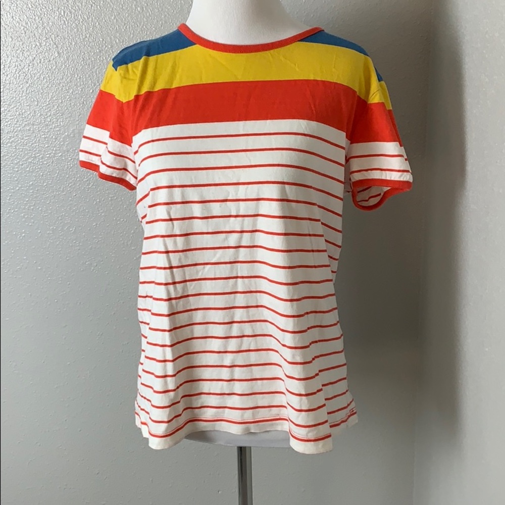 Johnnieb short sleeve striped shirt